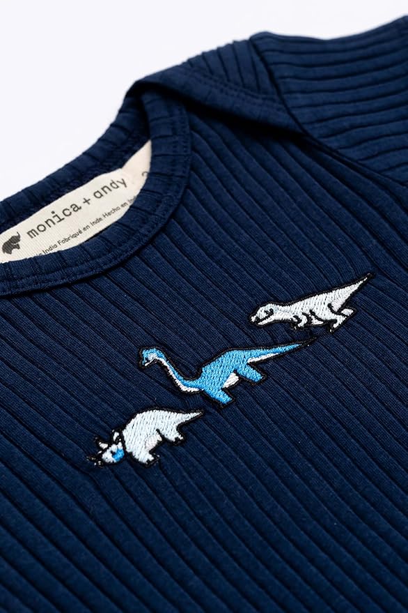 MONICA + ANDY Baby Organic Short Sleeve Jack + Jill Bodysuit