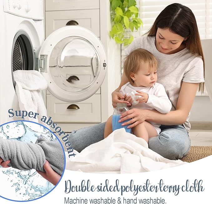 Custom Hooded Bath Towel with Name, Personalized Highly Absorbent Bunny Towels, Baby Bath Towels for Girls Boys, Brithday for Baby, Toddler, Newborn (Koala-Grey)