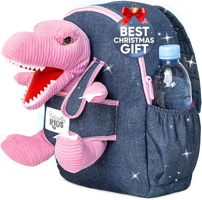 Pink Dinosaur Toys for Kids 5-7, Gifts for 5 Year Old Girls, 4 Year Old Girl Birthday Gift, Toddler Dinosaur Backpack
