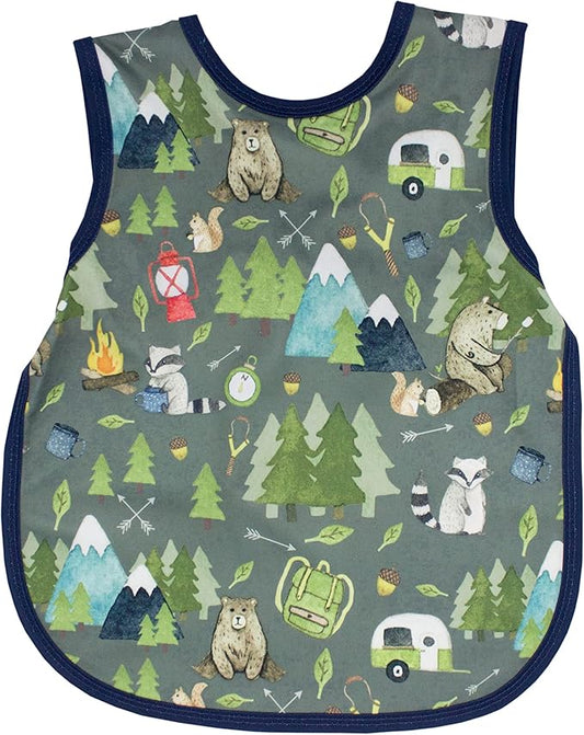 BapronBaby Animal Prints Bapron - No Neck Tie Safer Bib - Baby & Toddler - Soft Waterproof - PVC, BPA & Phthalate Free - 6m+