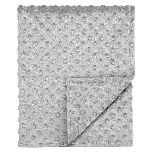 Baby Blanket for Boys, Soft Toddler Blanket 30 x 40 Inch, Newborn Blankets for Nursery, Stroller, Toddler Bed, Carseat, Double Layer, Gray