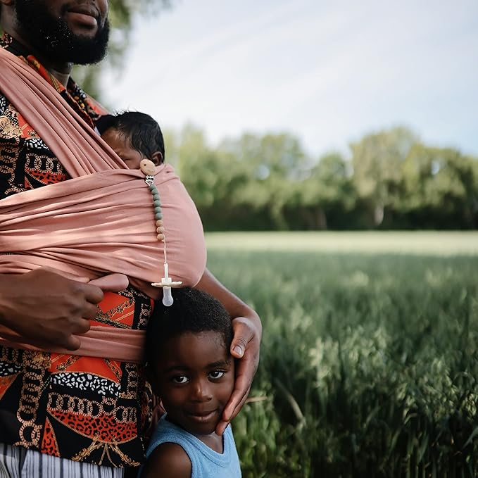 mushie 100% Silicone Baby Pacifier Clip BPA Free | Eva (Dried Thyme)