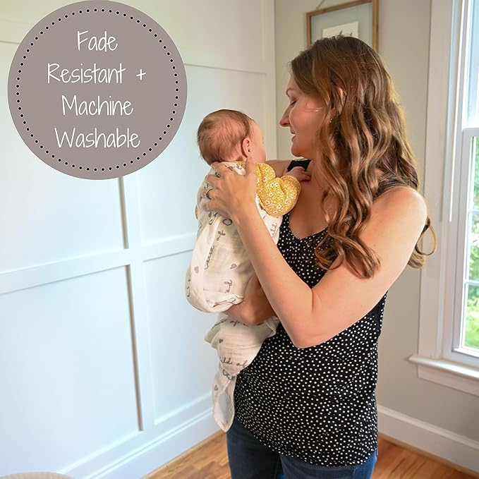 LollyBanks Baby Swaddle Blanket, 100% Cotton Muslin Blankets for Boys and Girls, 47 x 47 Inches Soft and Breathable Newborn Swaddle, Gentle Baby Wrap Swaddle, Registry (Child of God Print)