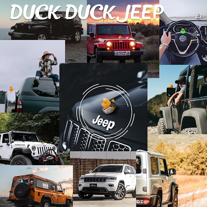 50 Pack Rubber Ducks for Kids Bath Toys and Jeep Ducks for Ducking, Rubber Ducks in Bulk for Kids, Baby Showers Accessories, Birthday Gifts and Summer Pool Party