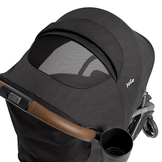 Joie Nutmeg Compact Stroller – Lightweight and Compact Stroller with One-Hand Fold (Shale)