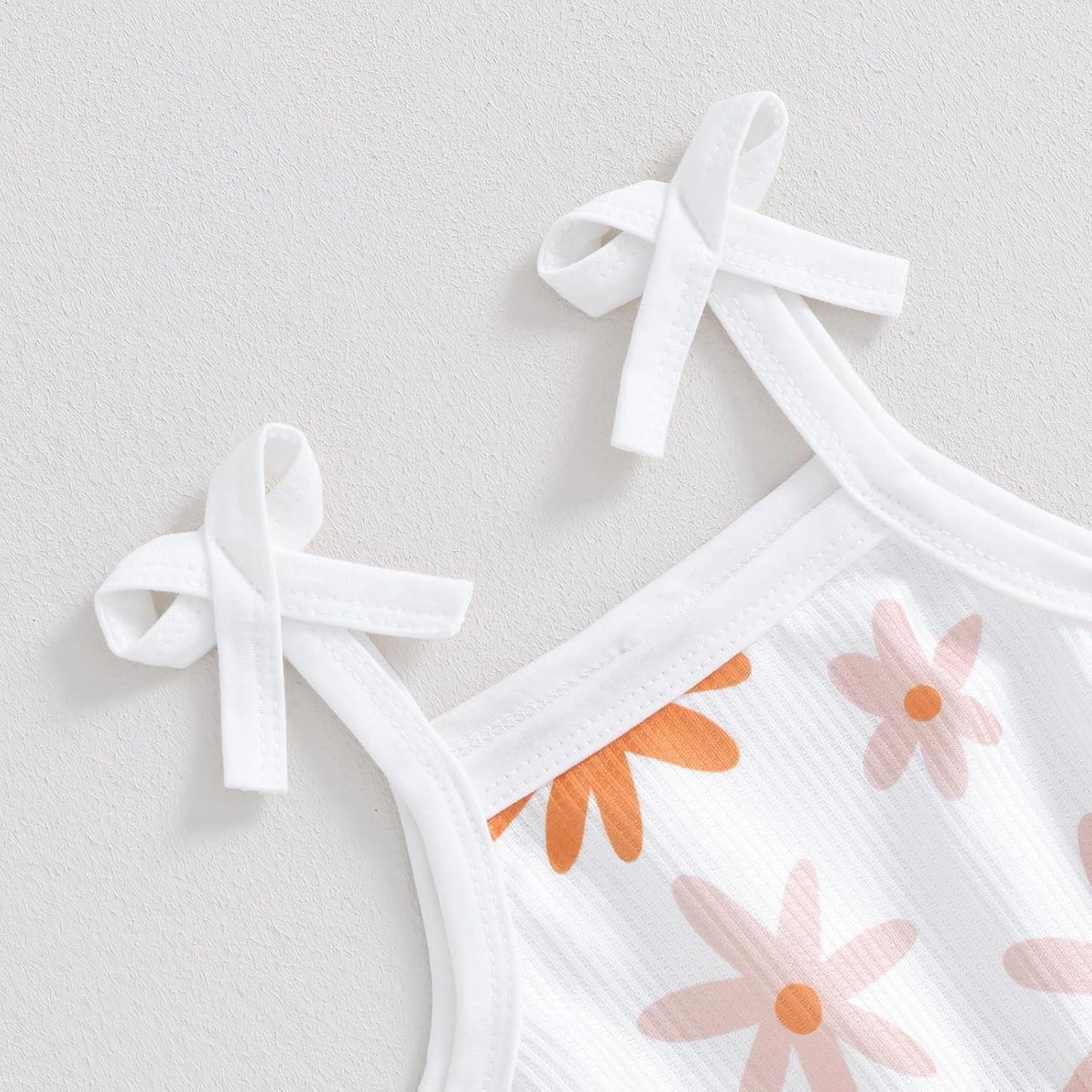 WZTYYDS Toddler Baby Girl Summer Clothes Floral Romper Tie-Up Strap Halter Jumpsuit Infant Summer Sling Playsuit 6M-3T