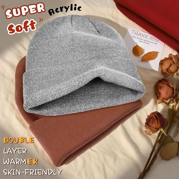 ZOORON Toddler Beanie Baby Boys Girls Beanies Kids Winter Hats Children Knit Warm Caps Soft Ski Hat