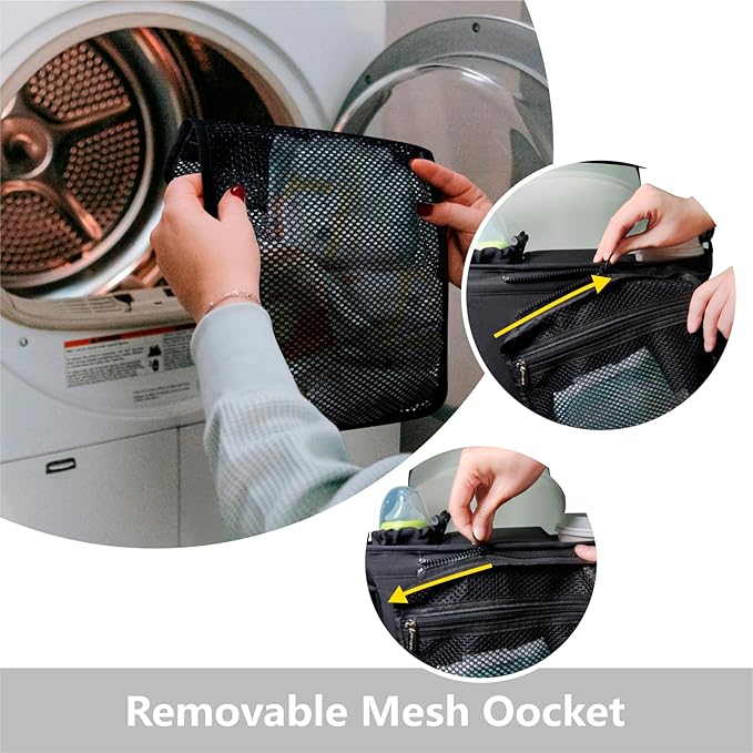 TOPDesign Universal Baby Stroller Organizer, Stroller Caddy with Detachable Mesh Bag & Heightened Insulated Cup Holders & Non-Slip Secure Hooks Accessories, Fits Most Strollers (Mermaid)