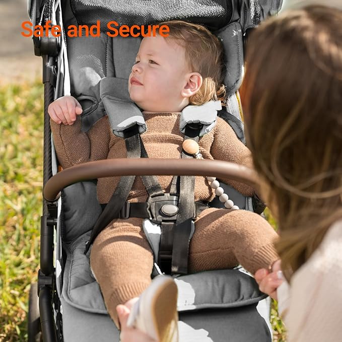 MAMAZING Lightweight Baby Travel Stroller with Carbon Fiber Frame, Compact & Airplane-Friendly, One-Handed Folding Design, 11.6 lbs, Perfect for Toddlers, Organizer & Cushion Included, Grey