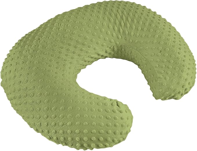 Nursing Pillow for Bottle and Breastfeeding, Ergonomic Comfort Nursing Essentials for Mom and Baby, Feeding Support Pillow with Removable Cover, Easier and Healthier Nursing (Dark Green)