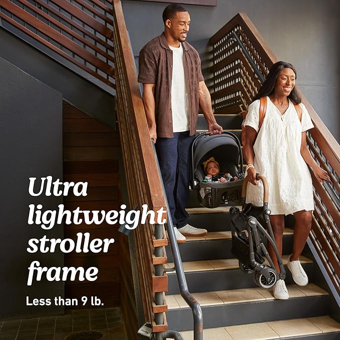 Graco Gomax Next Gen Travel System, Car Seat Stroller Combo, Rear Facing Infant Car Seat, Compact Stroller for Travel