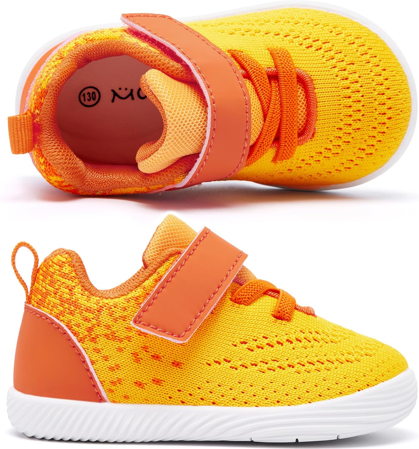 MORENDL Toddler Sneakers Baby Boys & Girls Barefoot Shoes Lightweight Breathable Walking Running Tennis Athletic Sport Shoes