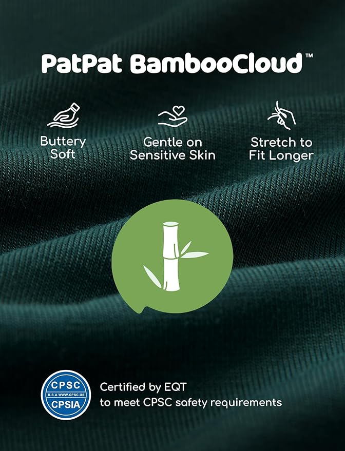 PATPAT Baby Bodysuits - Soft Viscose Made from Bamboo - Long Sleeve Funny for Boys and Girls -Newborn Infant Toddler Clothes