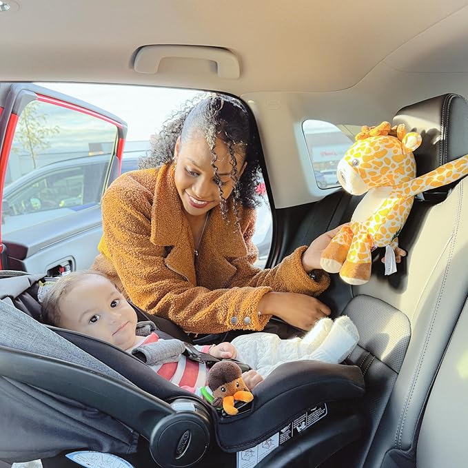 zooby Car Baby Monitor Helps Reduce Distracted Driving! Our Cuddly Plush Monitor That Babies Love Serves as a Soothing Companion for Baby so You Can Drive with Complete Peace of Mind - Finley Fox