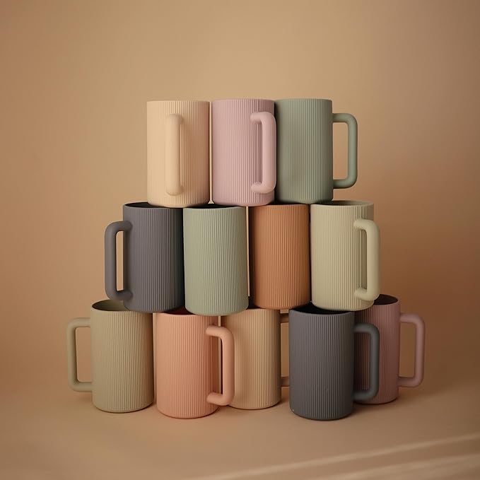 mushie Baby Bath Rinse Cup | 100% Food Grade Silicone | Shampoo & Body Washing Rinser Cup For Kids (Blush)