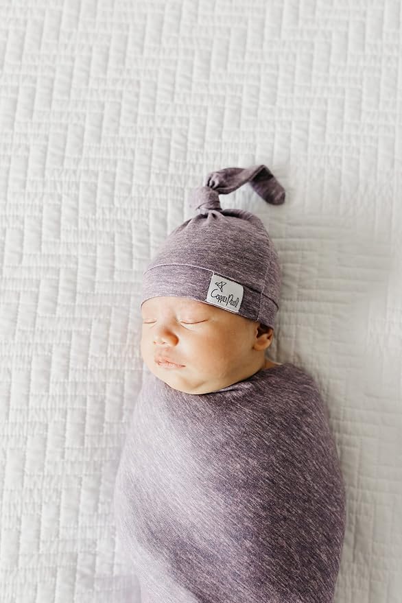 Copper Pearl Large Premium Knit Baby Swaddle Receiving Blanket Violet