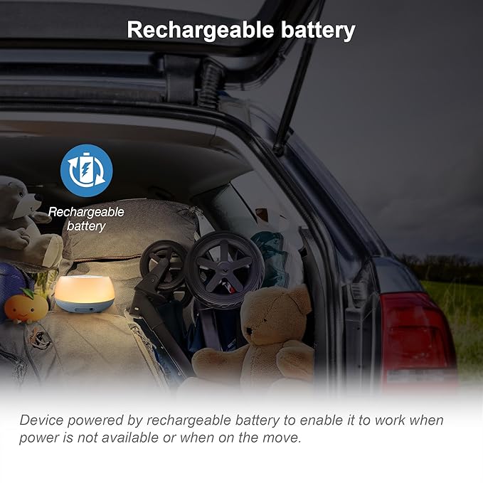 VTech BC8213 V-Hush Junior Sleep Training Soother with 40 Stories/Songs/Sounds & Record Your own Voice. Portable Bluetooth HD Speaker, 250+ Multi-Color Night Light, Ceiling Projector