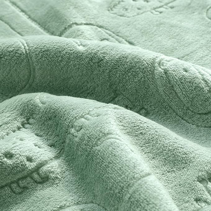 BORITAR Baby Blanket for Boys Girls Ultra Soft Fleece Warm and Lightweight Animal Blankets for Infant Toddler Newborn, 30x40 Inch, Sage Green