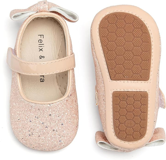 Soft Sole Baby Shoes - Infant Baby Walking Shoes Moccasins Rubber Sole Crib Shoes