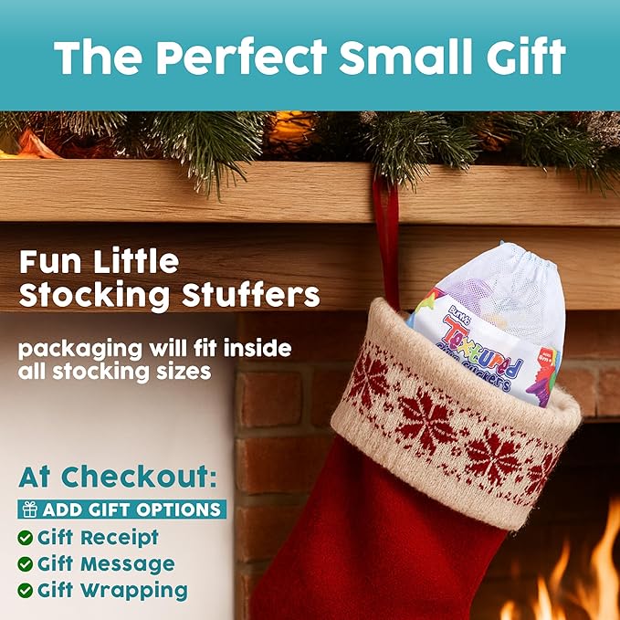 BUNMO Stocking Stuffers for Kids - Toddler Suction Bath Toys - Connect, Build, Create - Toddler Stocking Stuffers - Fine Motor Skills - Stimulating Sensory Fun - Textured 10 Pack