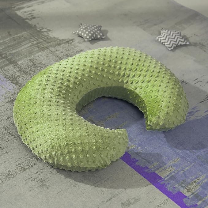 Nursing Pillow and Positioner for Breastfeeding, Ultra Soft Baby Breastfeeding Pillows for More Support for Mom and Baby, with Premium Removable Cover (Tarragon)