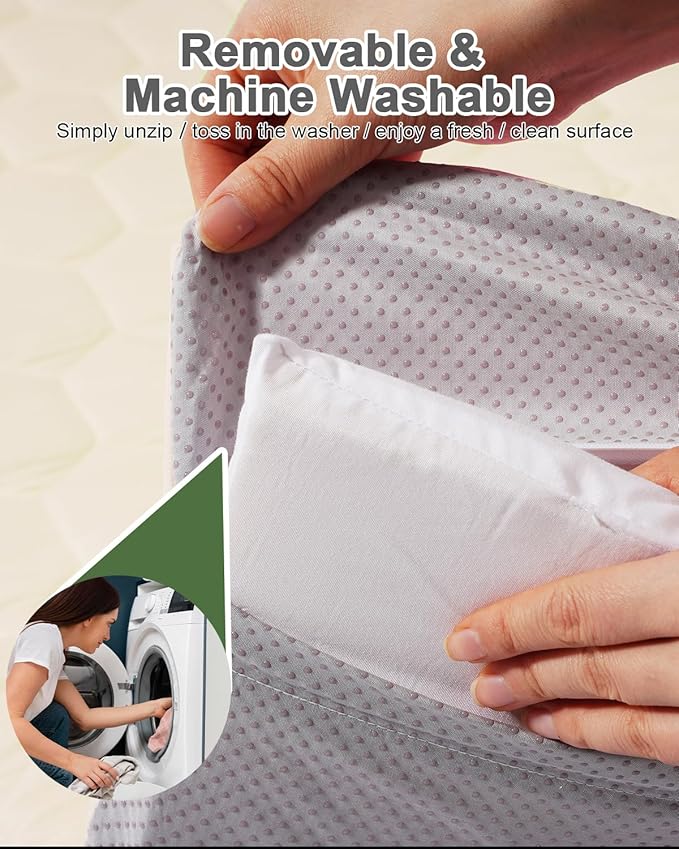 Premium Foam Baby Play Mat 71" x 59" with Removable Cover, Extra Thick Padding Playpen Mat, Non-Slip Floor Mat, Stylish & Easy to Clean for Crawling Baby, Infants & Toddlers, Beige