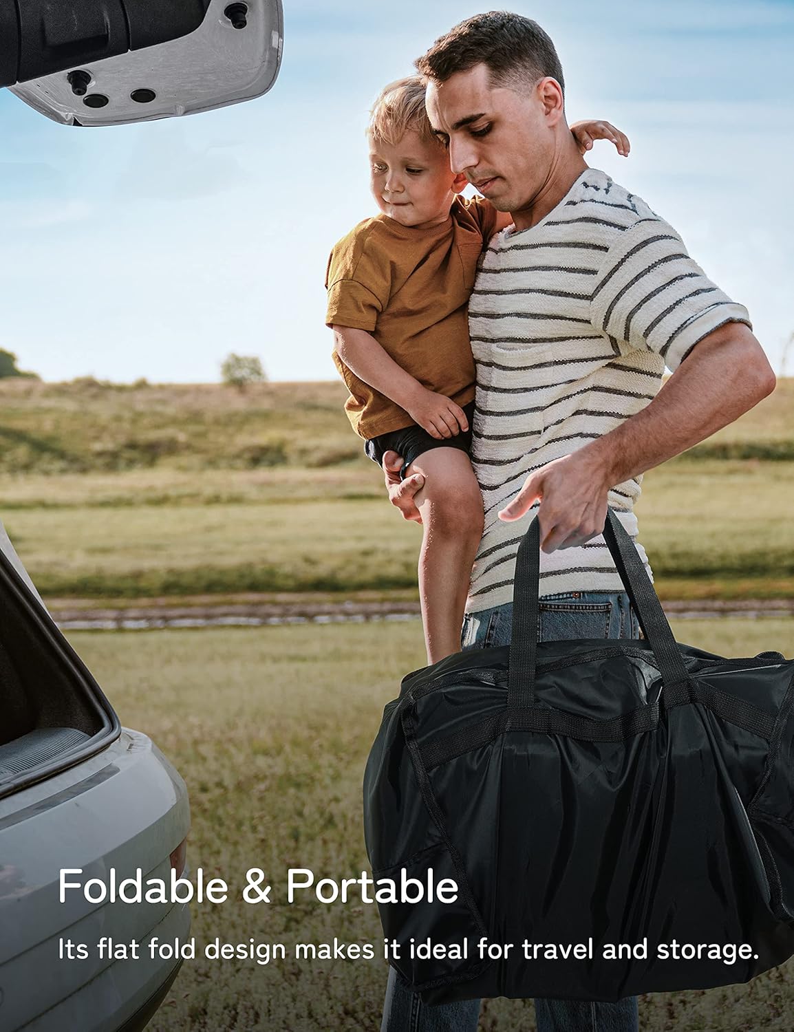 besrey Baby Backpack Carrier, Toddler Hiking Backpack with Safety 3-Height Seat, Adjustable Straps&Waist Belt, Foldable Frame Lightweight Large Capacity Child Carrier for Hiking (Green)