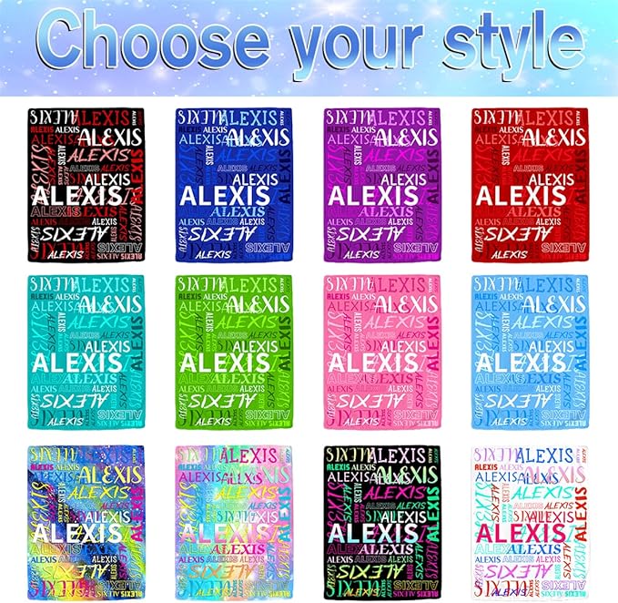Personalized Baby Blankets for Girls Boys, Custom Name Blankets Red, Customized Toddler Receiving Blankets with Name Birthday Gift Christmas Blanket for Baby Kids Teens Adult Mom Women