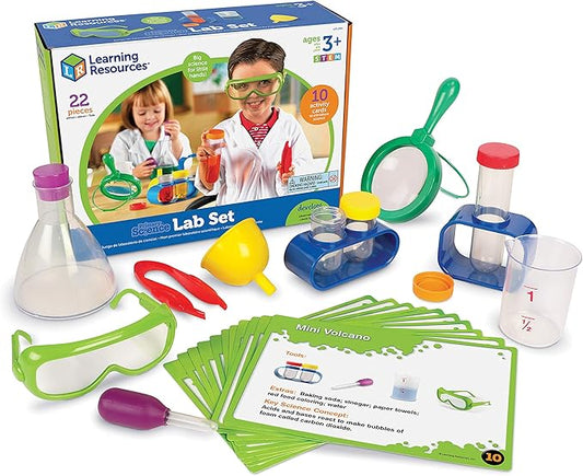 Learning Resources Primary Science Lab Activity Set - Experiments for Kids, Chemistry Toy, Pretend Play, STEM Projects, Classroom Must Haves, Teacher Supplies, Montessori Gifts for Boys and Girls