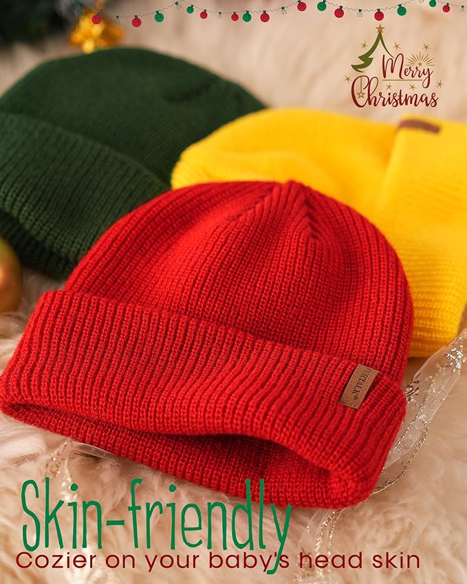 FURTALK Toddler Beanie Baby Boys Girls Beanies Kids Winter Hats Children Knit Warm Caps