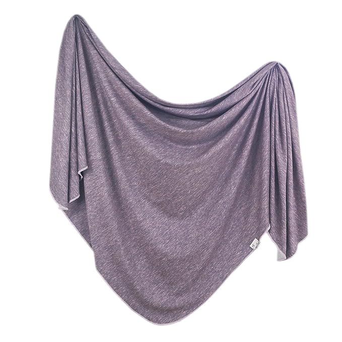 Copper Pearl Large Premium Knit Baby Swaddle Receiving Blanket Violet