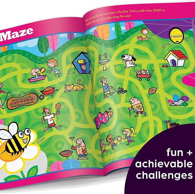 Highlights for Children Amazing Mazes Beginner Maze Books for Kids Ages 3-6, 144 Pages, 2-Pack of Activity Books, Screen Free Fun and Challenging Mazes for Kids