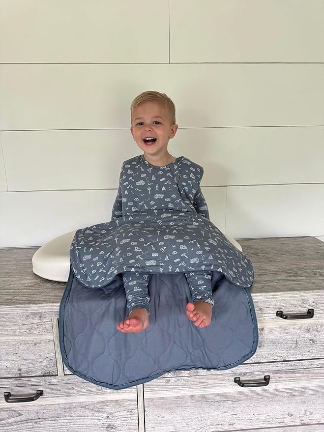 GUNAMUNA günamüna Unisex Baby, Toddler Wearable Blanket, Sleeping Bag Bamboo Rayon, Sleep Sack with Diaper Zipper, 2.6 TOG