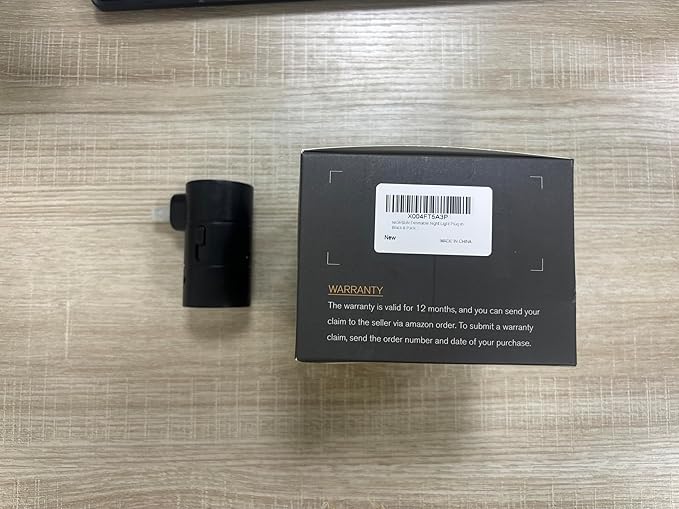 NIORSUN Night Lights Plug into Wall, Dimmable with 3 Color Modes & Auto On/Off Sensor, Ultra-Slim Nightlight for Hallway, Bathroom, Bedroom, Nursery, Kitchen (6 Pack, Black)