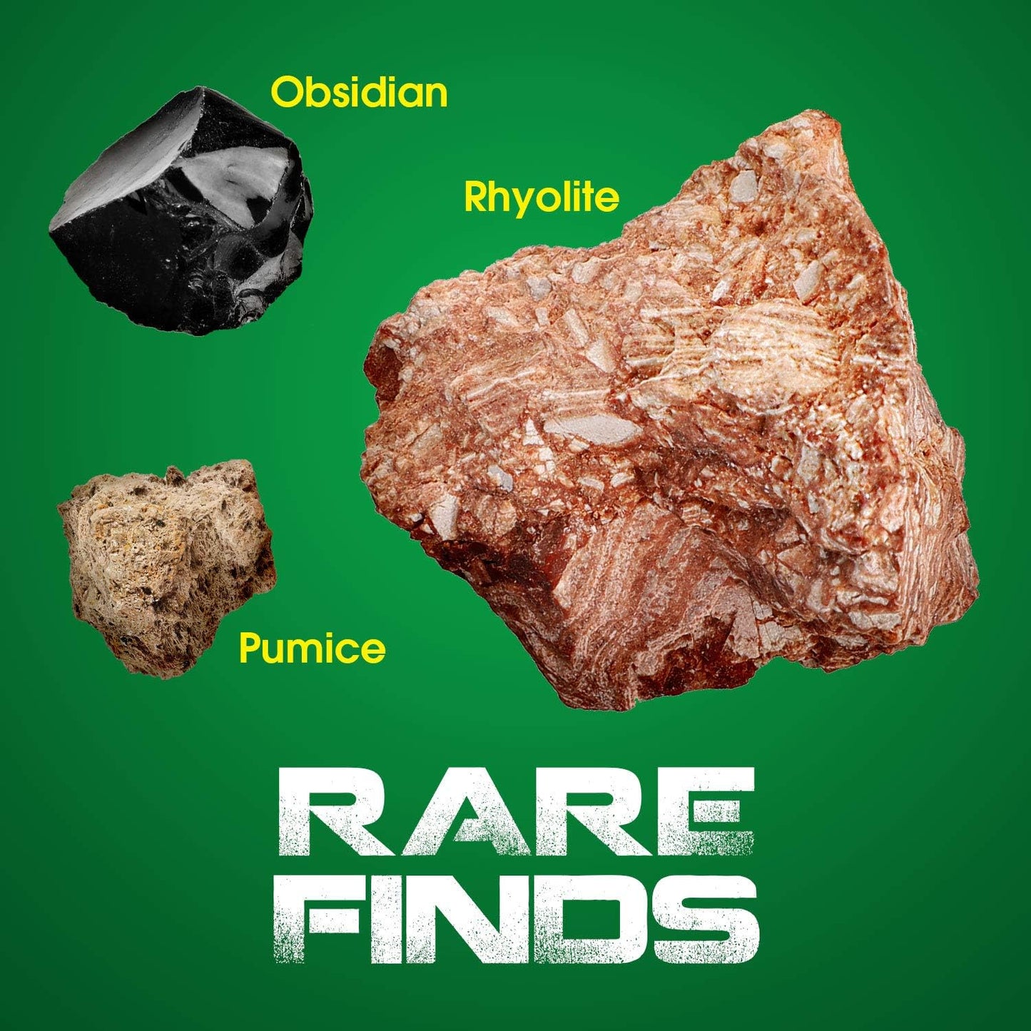 XXTOYS Rock & Stone Collection 15 PCS with Collector Box, STEM Toy Science Kit Geology Mineral Specimens Gift Presents for Kid Geologists