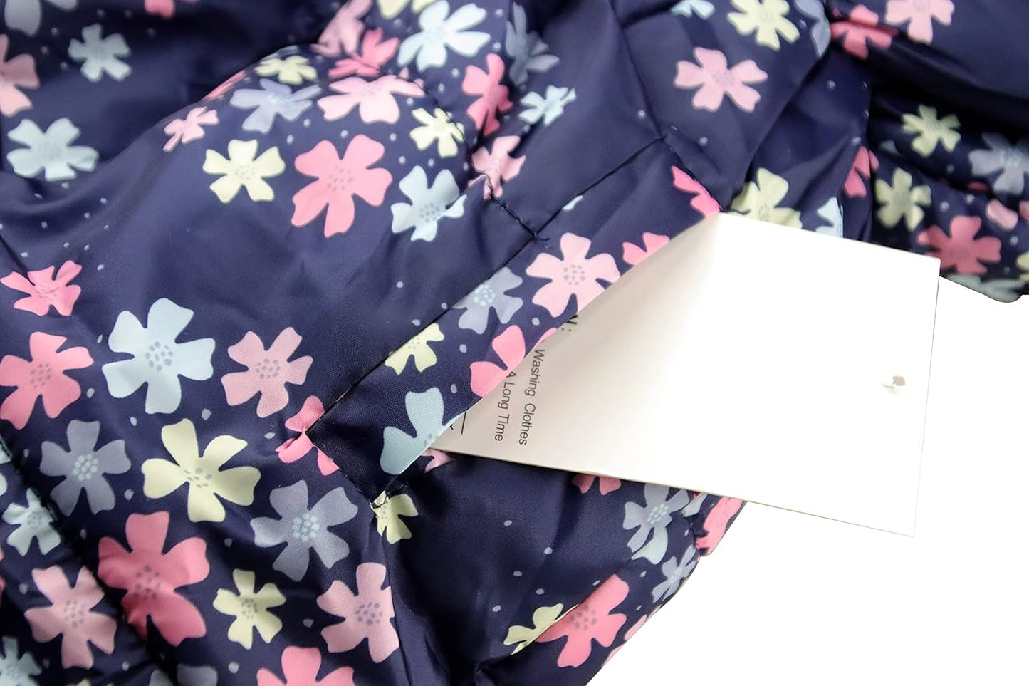 Miss Bei Girl's Winter Coat Jacket Hooded Kids Toddler Flower Print Parka Outwear Warm Cotton Puffer Hooded Jacket