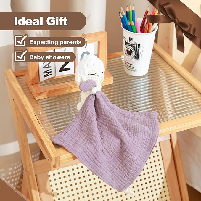 Lamb Animals Cow Security Animal Security Blanket Blanket Infant Nursery Character Blanket Luxury Snuggler Plush Baby Lovey Lamb