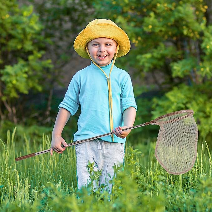 ROBOTIME Explorer Kit & Bug Catcher Kit for Kids, 12PCS Bug Catching Kit, Outdoor Bug Collection with Kids Binoculars, Butterfly Net, Insect Box, Magnifying Glass and Compass Watch for Toddlers 3-12