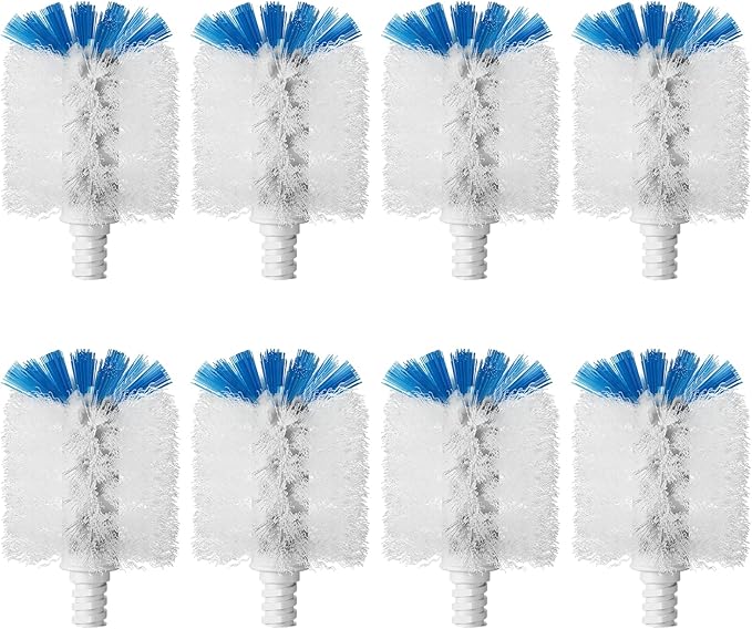 Bottle Brush Refills for OXO Stainless Steel Bottle Brush Only, 8 Pack Bottle Brush Replacement Head for Clean Water Bottle, Baby Bottle, Glasswares, Mugs