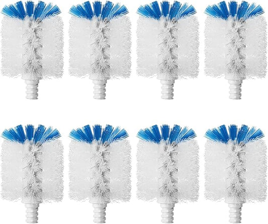 Bottle Brush Refills for OXO Stainless Steel Bottle Brush Only, 8 Pack Bottle Brush Replacement Head for Clean Water Bottle, Baby Bottle, Glasswares, Mugs
