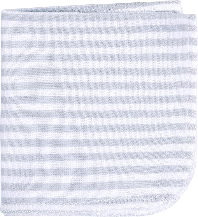 Gerber Baby 4 Piece Animal Character Hooded Towel and Washcloth Set, Grey Zebra, One Size