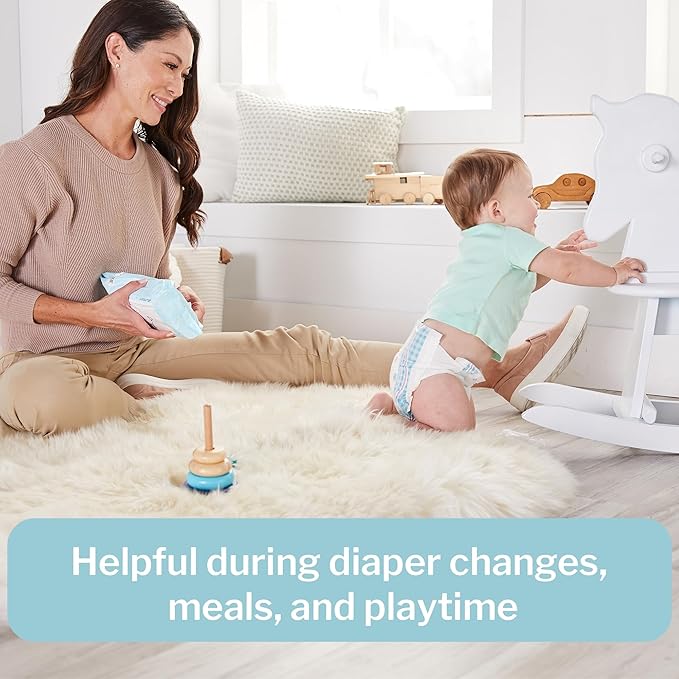 McKesson Baby Wipes, Unscented (1 Pack, 72 Wipes) - Aloe & Vitamin E, 99% Water, Flip-Top Lid, Wipes for Sensitive Skin & Diaper Rash, 6.8 in x 7 in, 72 per Pack