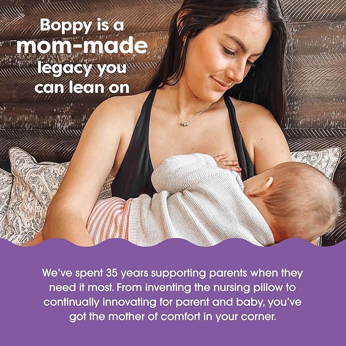 Boppy Nursing Pillow - Ergonomic Bottle & Breastfeeding Pillow with High, Firm, Large Area, Water-Repellent Cushion with Washable Cover; Baby Safety Alliance Verified - Quilted Moss