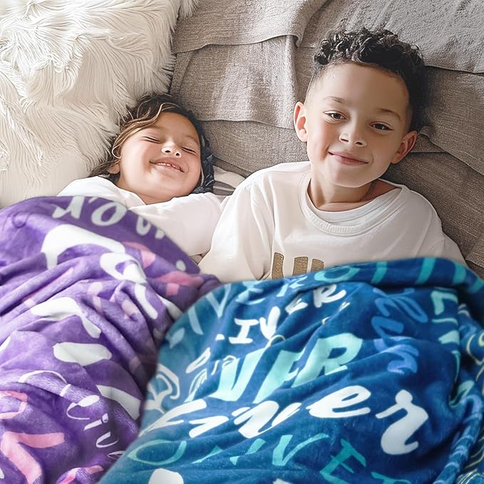 Ship from USA -Personalized Baby Blankets with Name,Customized Name Blankets for Kids,Super Soft Plush Fleece,Custom Baby Blanket for Boys,Girl,Personalized Gifts for Newborn