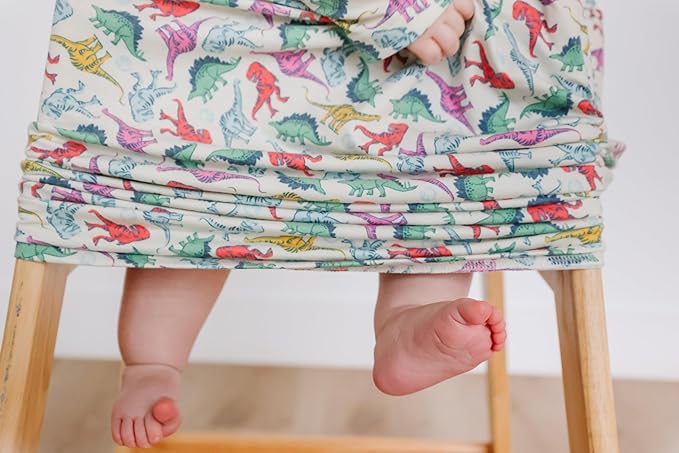 Copper Pearl Baby Car Seat Cover Canopy and Nursing Cover Multi-Use Stretchy 5 in 1 Gift 'Dinosaurs of Jurassic Park' - One Size