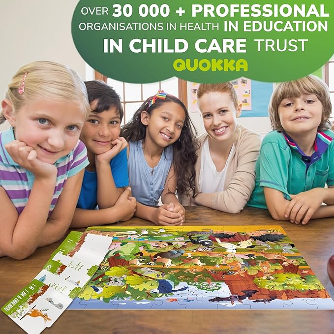 QUOKKA Search and Find Puzzles for Kids Ages 4-6 - Riddle Kids Puzzles 6-8 Years Old - 70 Unique Pcs - 20 Illustrated Guessing Cards - Engaging Children Themes - Australia Puzzle Gift for Toddlers 3-5