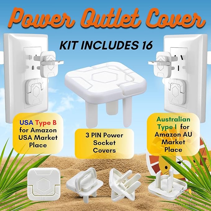 Baby Proofing Kit 67pcs All in One Includes Magnetic Cabinet Locks for Baby Proofing, Corner Bumper Protectors, Child Safety Strap Locks, Power Point Outlet Covers, Finger Pinch Guards & Bath Toys