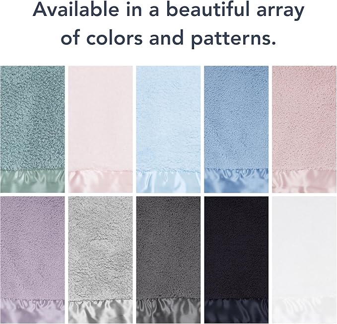 Little Giraffe Baby Blanket - Chenille Soft Blanket with Satin Trim - Baby Stroller Blanket - Newborn Baby Essentials & Gifts - 29" x 35" - Pink