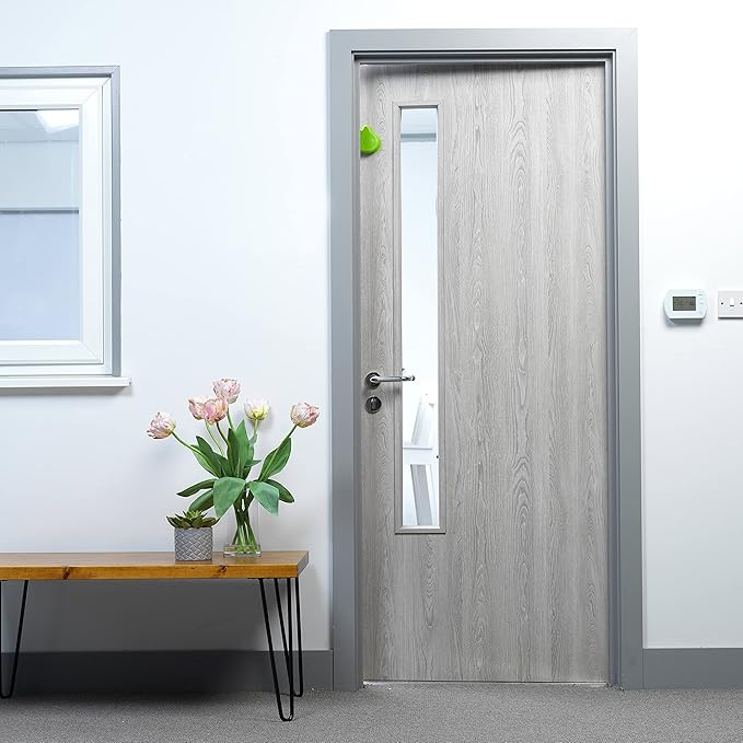 Happy Hands Anti Slam Child Door Safety Finger Trap Stoppers - 2 Pack … (Green)