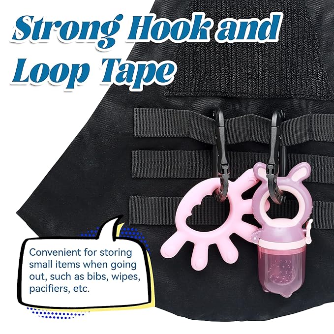 Baby Sling Carrier, Adjustable Non-Ship Hip Seat Toddler Carriers with Carabiners for 3-48 Months 10-30Ibs Infants Boys Girls (Black)